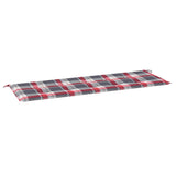 Vidaxl Garden bench cushion 150x50x3 cm Oxford fabric diamond pattern red