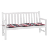 Vidaxl Garden bench cushion 150x50x3 cm Oxford fabric diamond pattern red