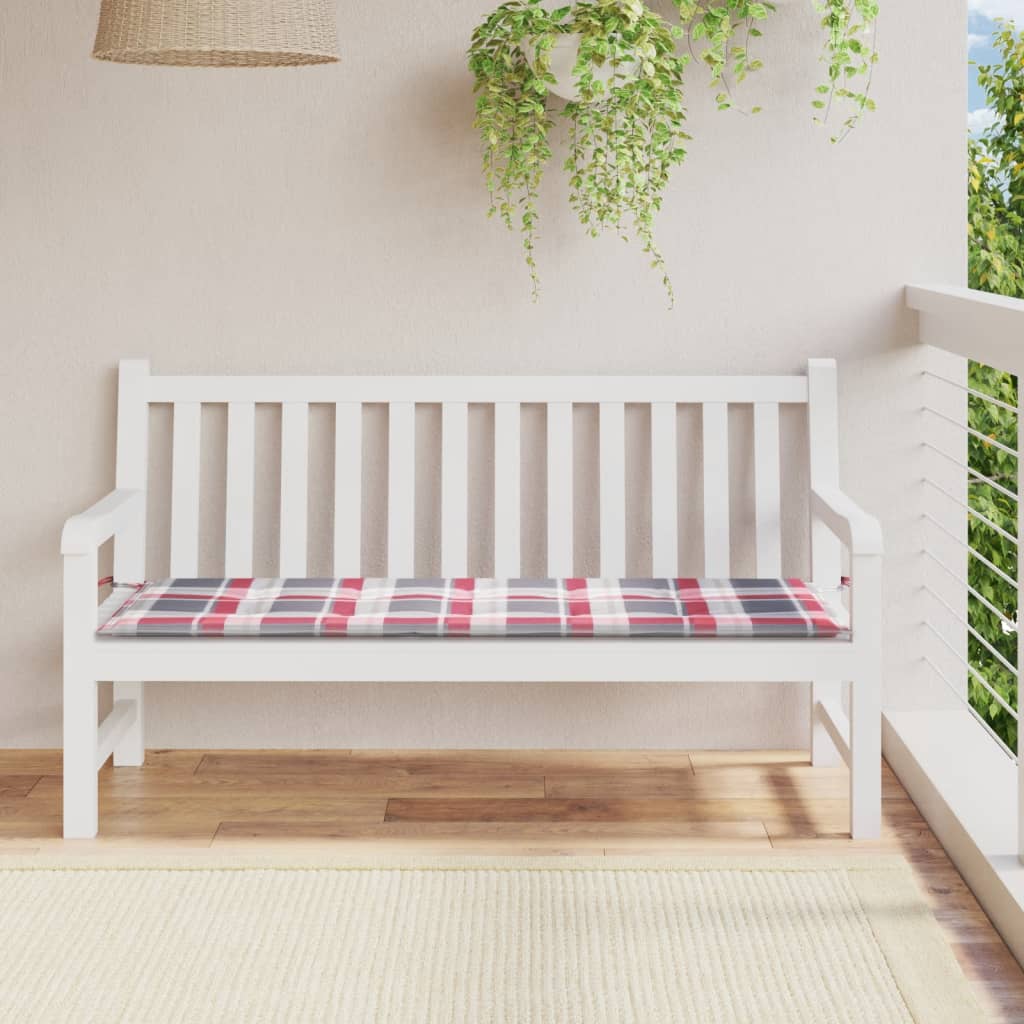 Vidaxl Garden bench cushion 150x50x3 cm Oxford fabric diamond pattern red