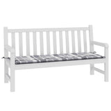 Vidaxl jardin banc coussin 150x50x4 cm oxford tissu diamant motif gris
