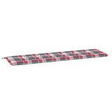 Vidaxl jardin banc coussin 180x50x3 cm oxford tissu diamant motif rouge