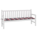 Vidaxl jardin banc coussin 180x50x3 cm oxford tissu diamant motif rouge