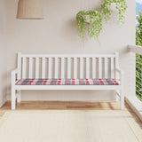 Vidaxl jardin banc coussin 180x50x3 cm oxford tissu diamant motif rouge