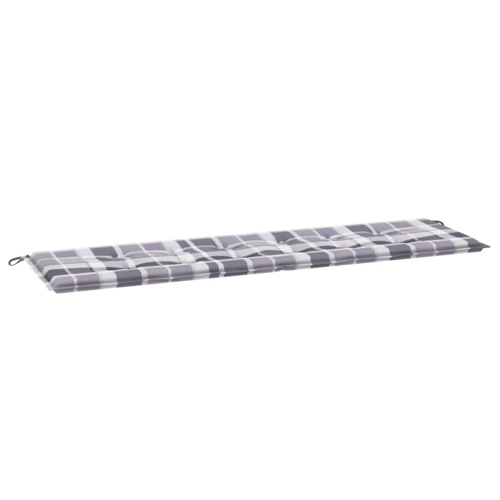 Vidaxl Garden bench cushion 180x50x3 cm Oxford fabric diamond pattern gray