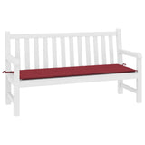 Vidaxl Garden bench cushion 200x50x3 cm Oxford fabric wine red