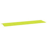 Vidaxl jardin banc coussin 200x50x4 cm tissu oxford vert clair