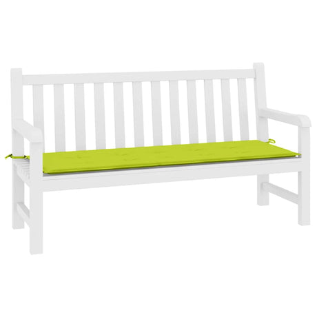 Vidaxl jardin banc coussin 200x50x4 cm tissu oxford vert clair