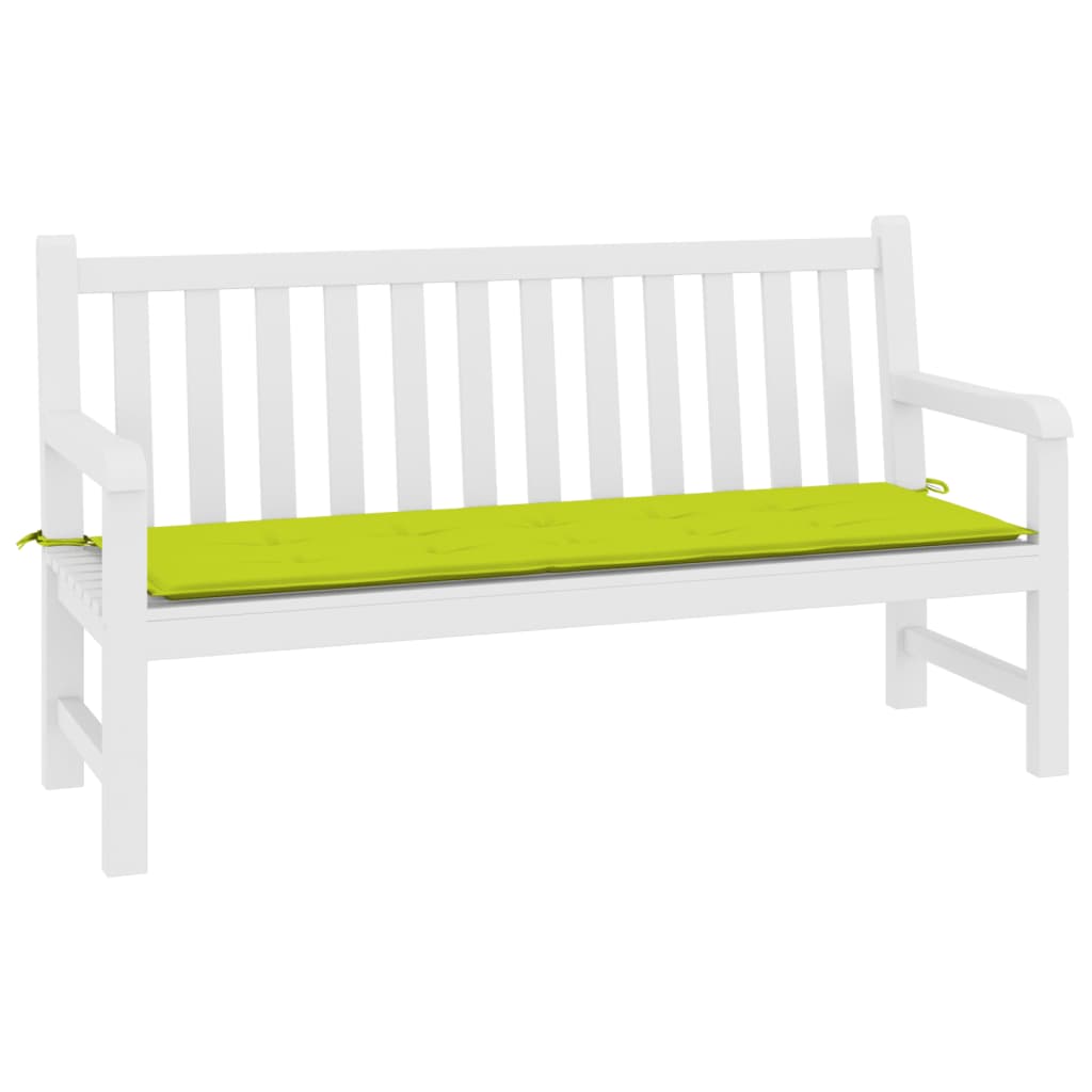 Vidaxl Garden bench cushion 200x50x3 cm Oxford fabric clear green