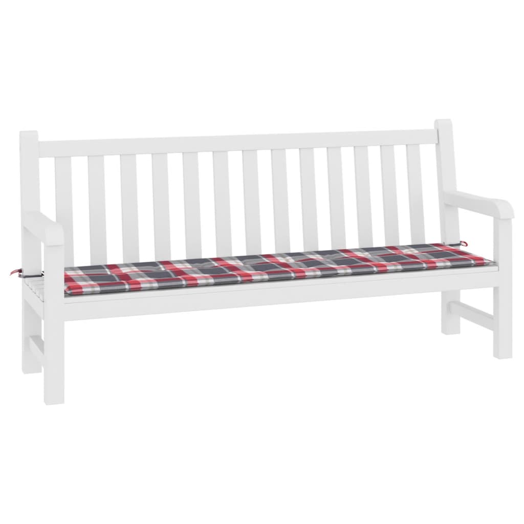 Vidaxl Garden bench cushion 200x50x3 cm Oxford fabric diamond pattern red