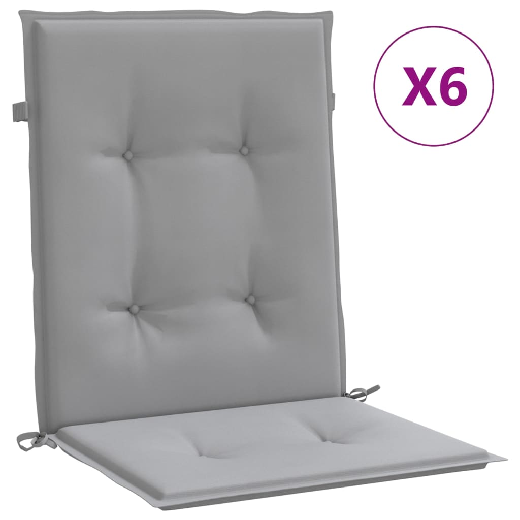 Vidaxl Garden Chair Puter 6 St Oxford Fabric Grey