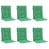 Vidaxl Garden Chair Cushions 6 PCS 100x50x3 cm Oxford Fabric vert
