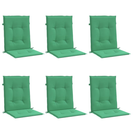 Vidaxl Garden Chair Cushions 6 PCS 100x50x3 cm Oxford Fabric vert