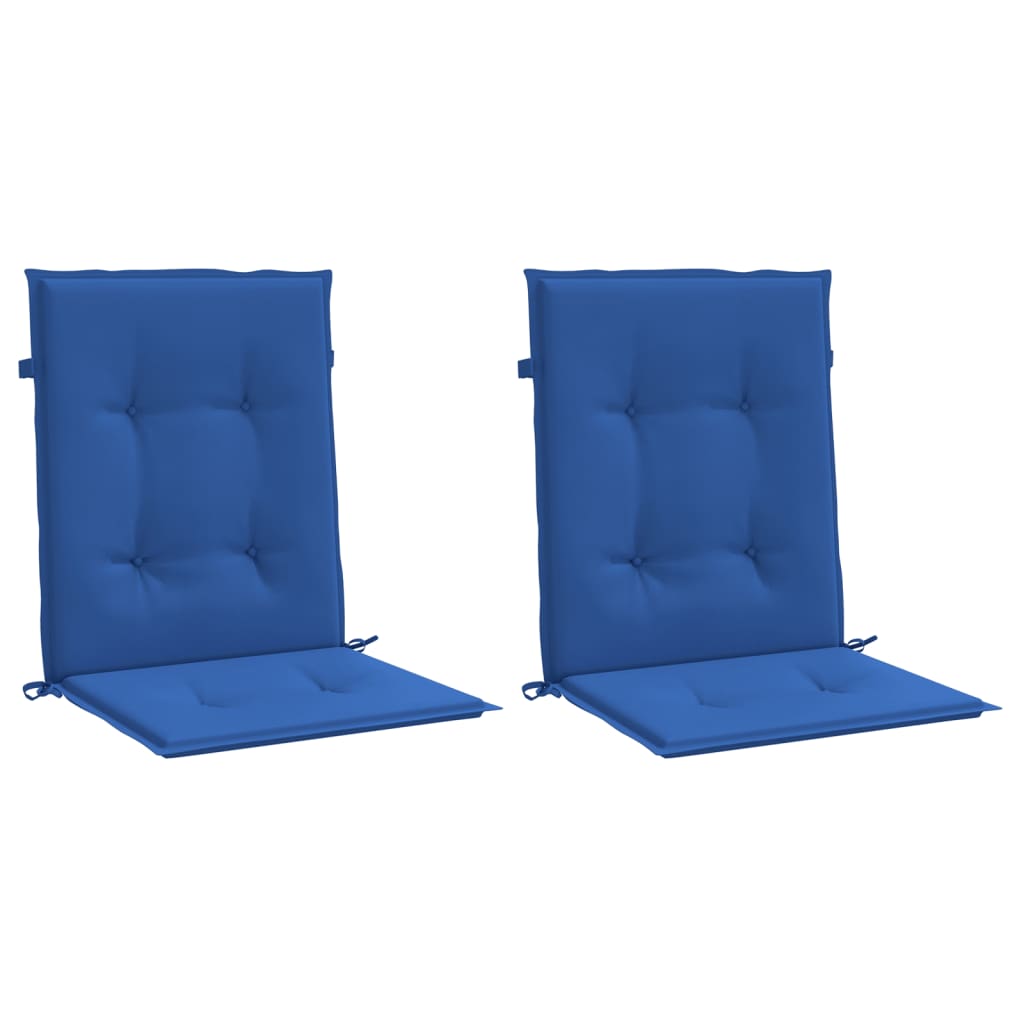 Vidaxl Garden Chair Cushions 2 PCS 100x50x3 cm Oxford tissu Royal Blue