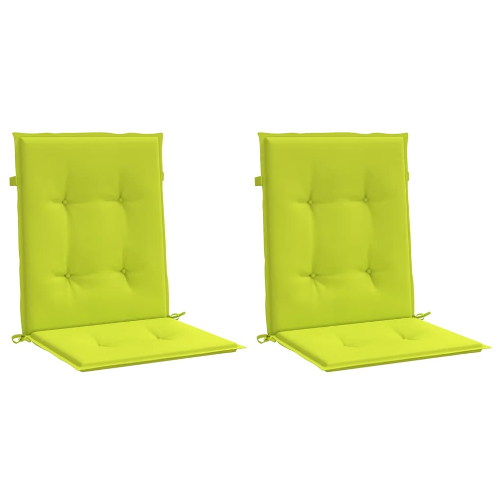 Vidaxl Garden chair cushions 2 pcs 100x50x3 cm Oxford fabric clear green