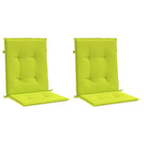Coussins de chaise de jardin vidaxl 2 pcs 100x50x3 cm tissu oxford vert clair