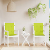 Coussins de chaise de jardin vidaxl 2 pcs 100x50x3 cm tissu oxford vert clair