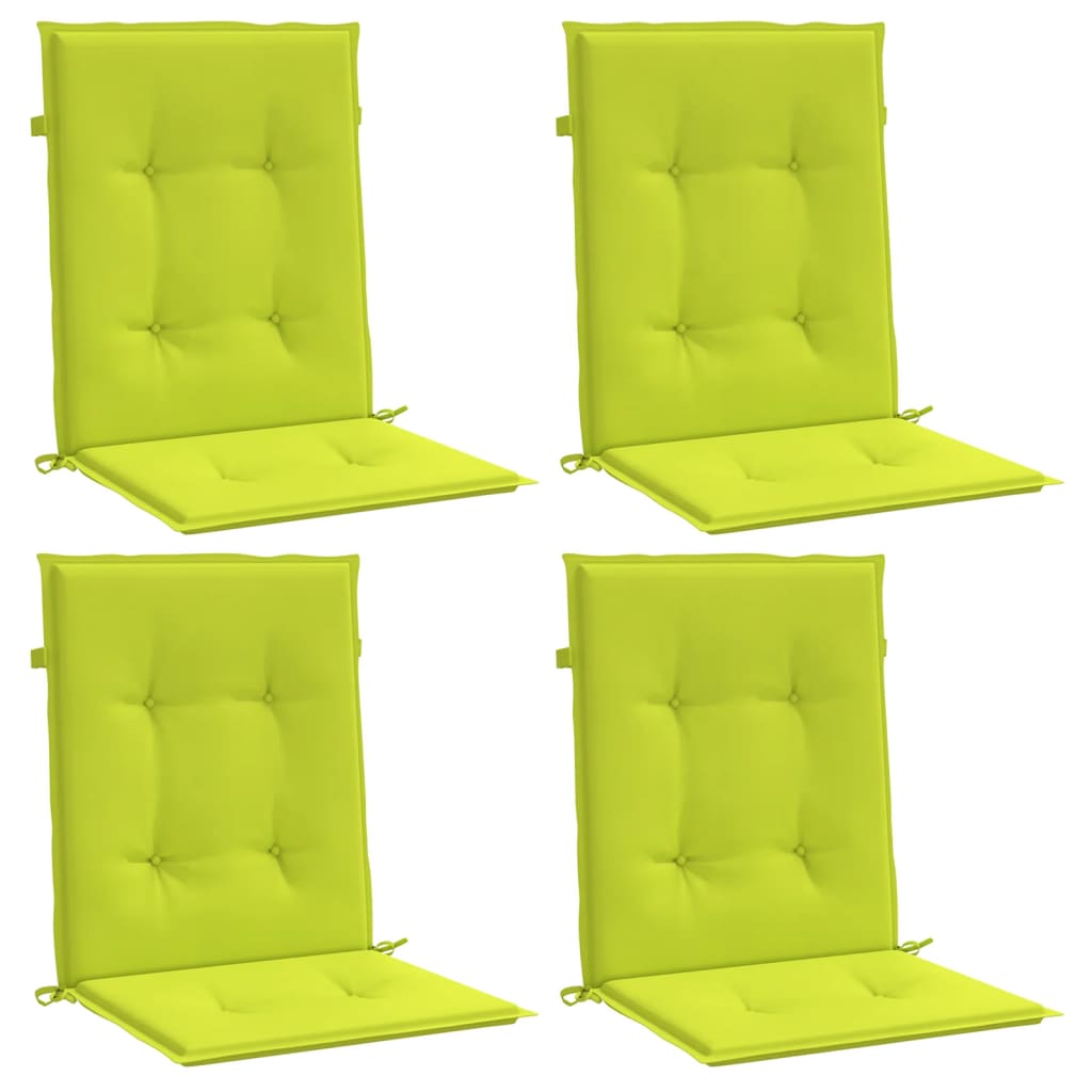 Coussins de chaise de jardin vidaxl 4 pcs 100x50x3 cm tissu oxford vert transparent vert