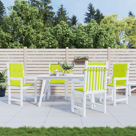 Coussins de chaise de jardin vidaxl 4 pcs 100x50x3 cm tissu oxford vert transparent vert