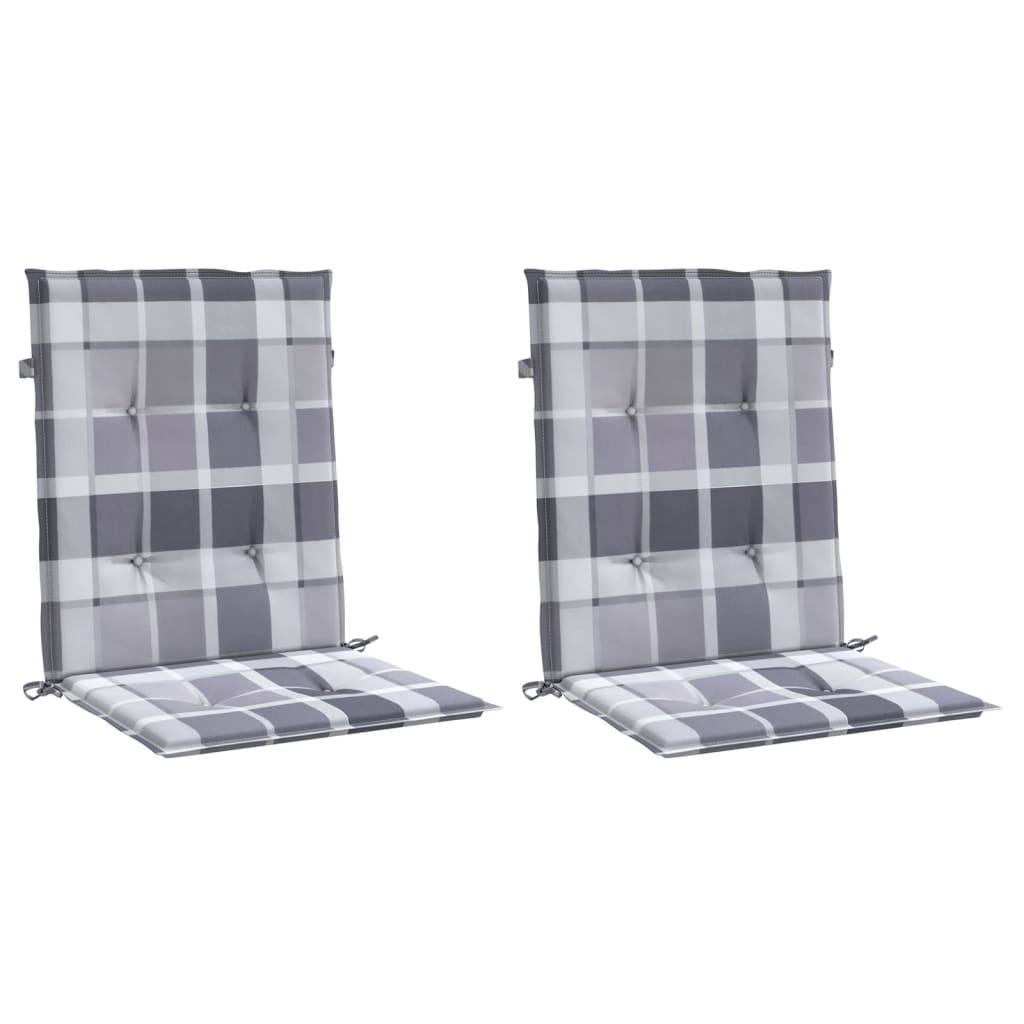 Vidaxl Garden chair cushions 2 pcs 100x50x3 cm Oxford fabric diamond pattern gray