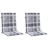 Vidaxl Garden chair cushions 2 pcs 100x50x3 cm Oxford fabric diamond pattern gray