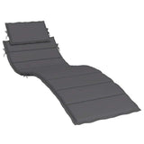 Vidaxl Lounger Cushion 186x58x4 cm Oxford Fabric Anthracite -Colored