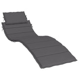 Vidaxl Lounger Cushion 186x58x3 cm Oxford Fabric Anthracite -Colored