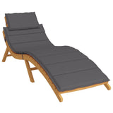 Vidaxl Lounger Cushion 186x58x4 cm Oxford Fabric Anthracite -Colored