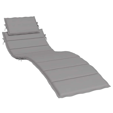 Vidaxl Lounger Cushion 186x58x4 cm Oxford Fabric Gray