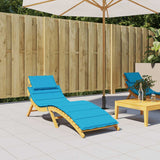Vidaxl Lounger Cushion 186x58x4 cm Oxford tissu bleu