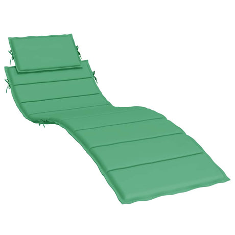 Vidaxl Lounger Cushion 186x58x4 cm Oxford Fabric vert