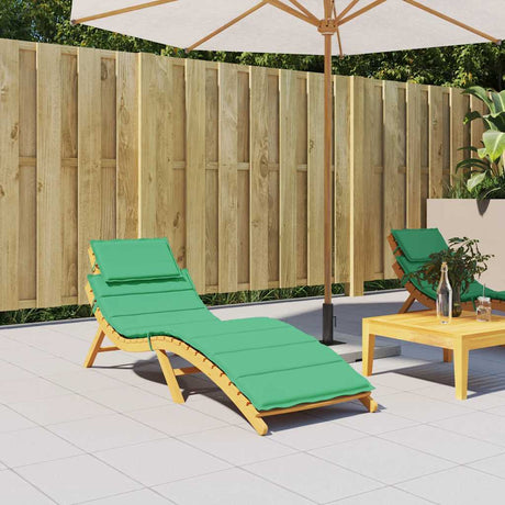 Vidaxl Lounger Cushion 186x58x4 cm Oxford Fabric vert