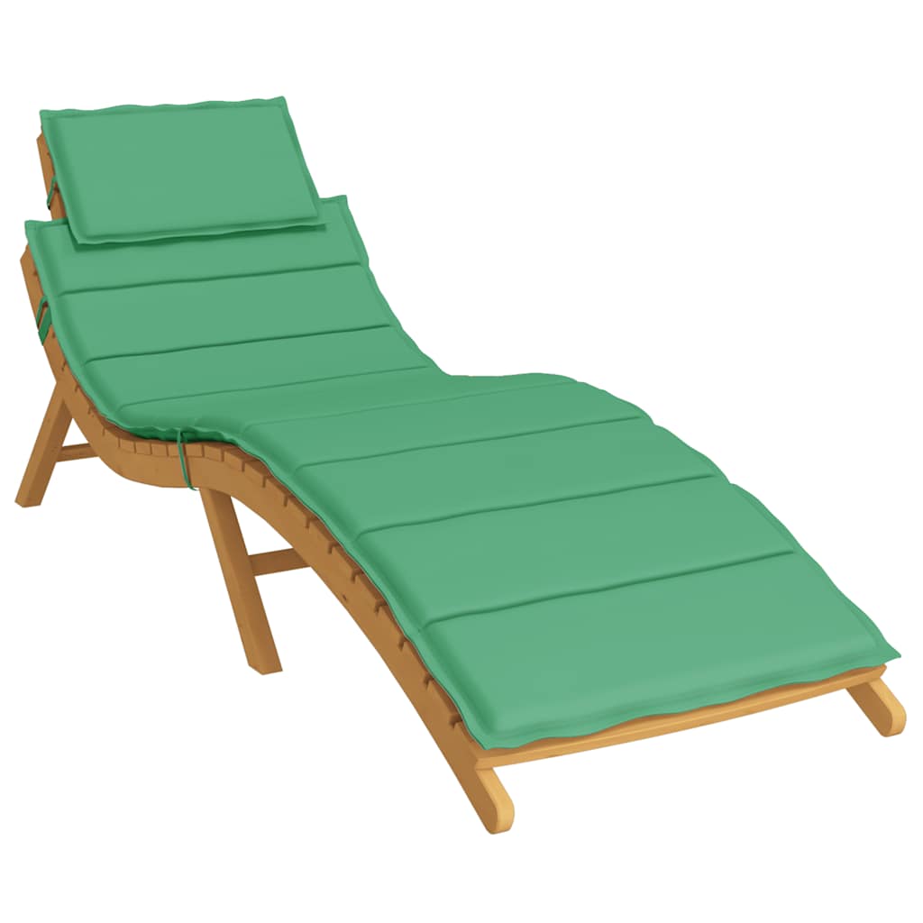 Vidaxl Lounger Cushion 186x58x4 cm Oxford Fabric vert