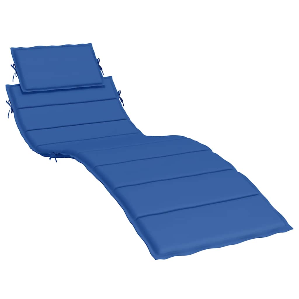 Vidaxl Lounger Cushion 186x58x4 cm Oxford tissu Royal Blue