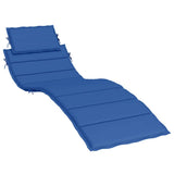 Vidaxl Lounger Cushion 186x58x4 cm Oxford tissu Royal Blue