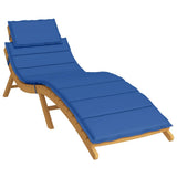 Vidaxl Lounger Cushion 186x58x4 cm Oxford tissu Royal Blue