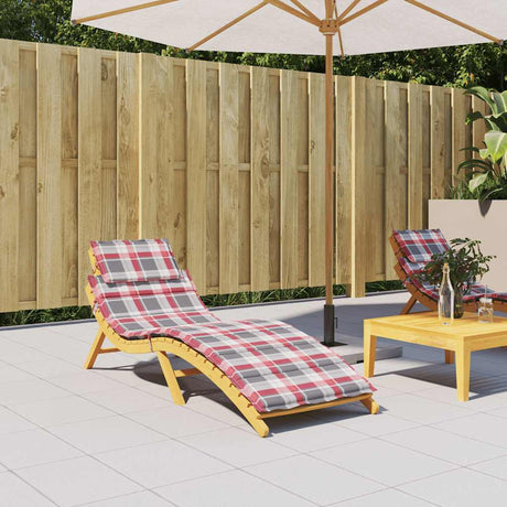 Vidaxl coussin lounger 186x58x4 cm oxford tissu diamant motif rouge
