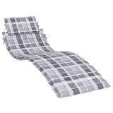 VidaXL lounger cushion 186x58x3 cm Oxford fabric diamond pattern gray