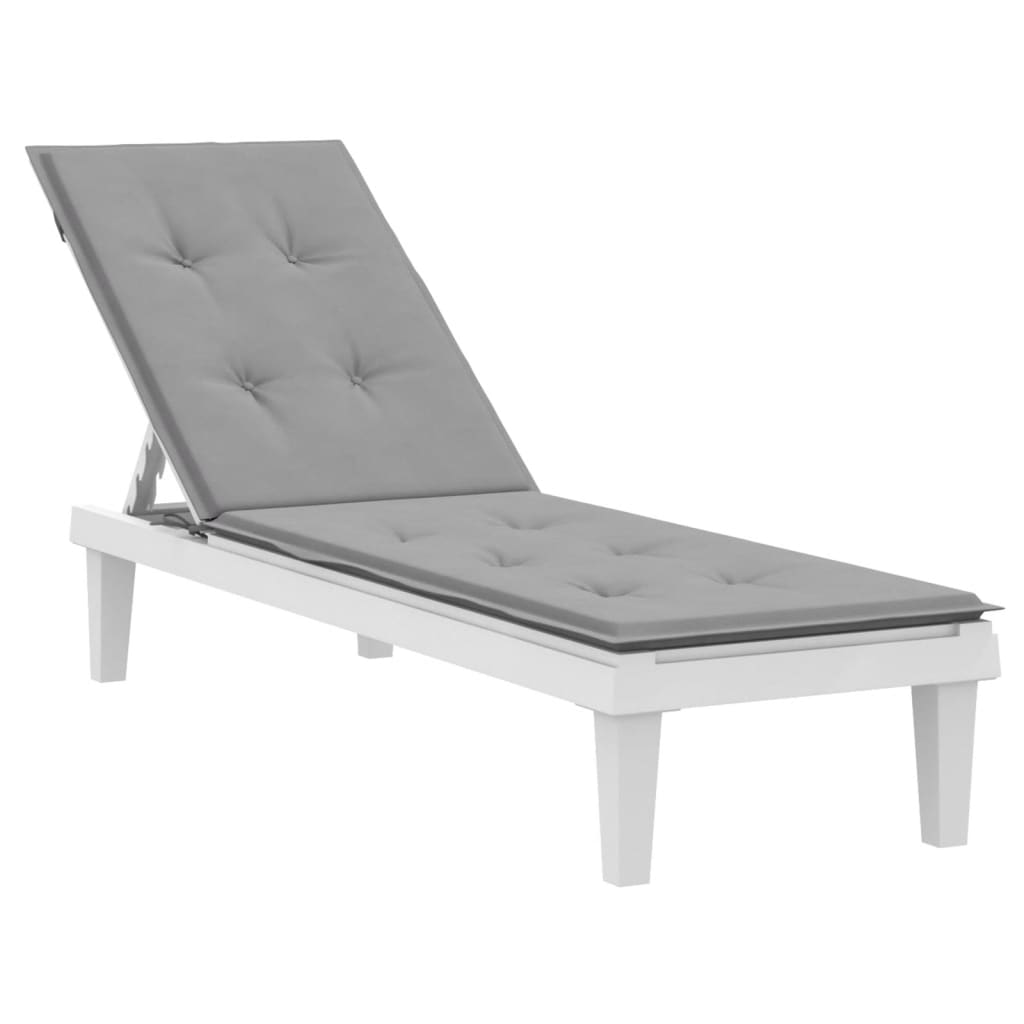 Vidaxl Cuscino della sedia da patio (75+105) x50x4 cm grigio