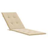 Vidaxl Cuscino della sedia da patio (75+105) x50x4 cm beige