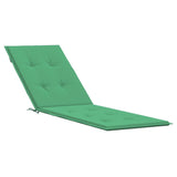 Vidaxl patio chair cushion (75+105) x50x4 cm green