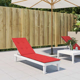Coussin de chaise de patio vidaxl (75 + 105) x50x4 cm rouge