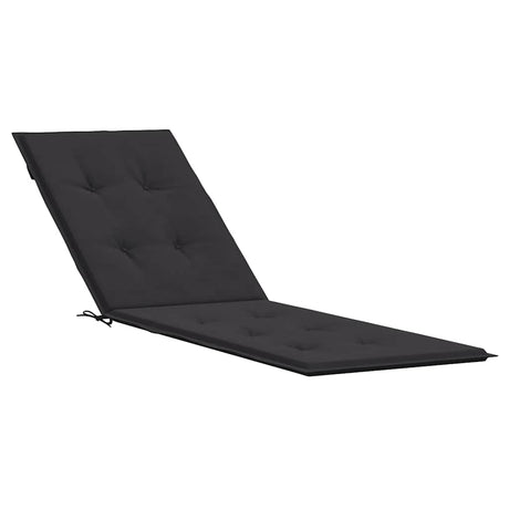 Coussin de chaise de patio vidaxl (75 + 105) x50x4 cm noir