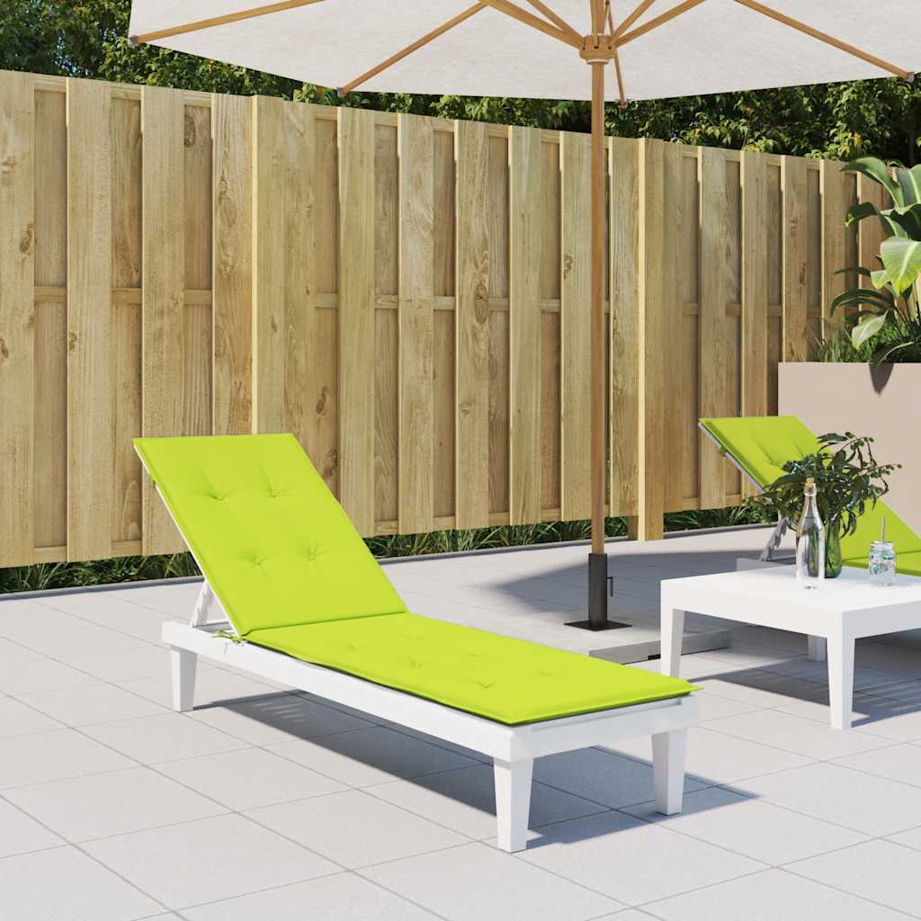 Coussin de chaise de patio vidaxl (75 + 105) x50x4 cm vert transparent