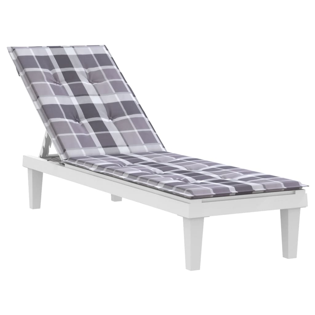 Modèle de fenêtre de coussin de chaise de patio vidaxl (75 + 105) gris x50x4 cm