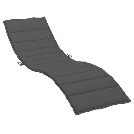 Vidaxl Lounger Cushion 200x50x3cm Oxford Fabric Anthracite -Colored