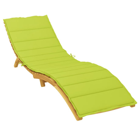 Vidaxl Lounger Cushion 200x50x3 cm Oxford tissu vert transparent
