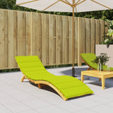 Vidaxl Lounger Cushion 200x50x3 cm Oxford tissu vert transparent