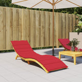 Vidaxl Lounger Cushion 200x60x3 cm oxford tissu rouge
