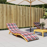 Vidaxl Lounger Cushion 200x60x3 cm Oxford tissu diamant motif rouge
