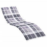 Vidaxx coussin de transat 200x60x3 cm tissu oxford motif losange gris